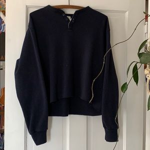 Brandy Melville cropped button up